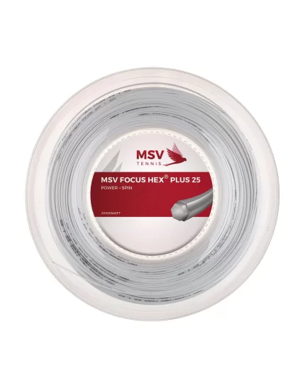 MSV Focus Hex Plus 25 Biały 200m - naciąg tenisowy