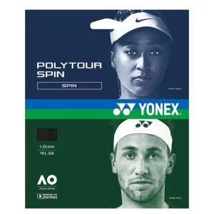 Yonex Poly Tour Spin Czarny - naciąg tenisowy