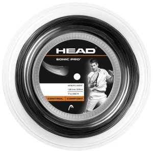 Head Sonic Pro Czarny 200m - naciąg tenisowy