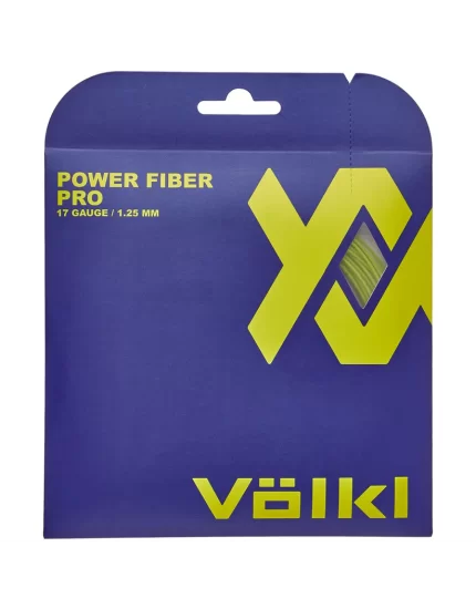 Volkl Power Fiber Pro Żółty (12m) - naciąg tenisowy