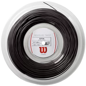 Wilson Revolve Twist Czarny 200m - naciąg tenisowy