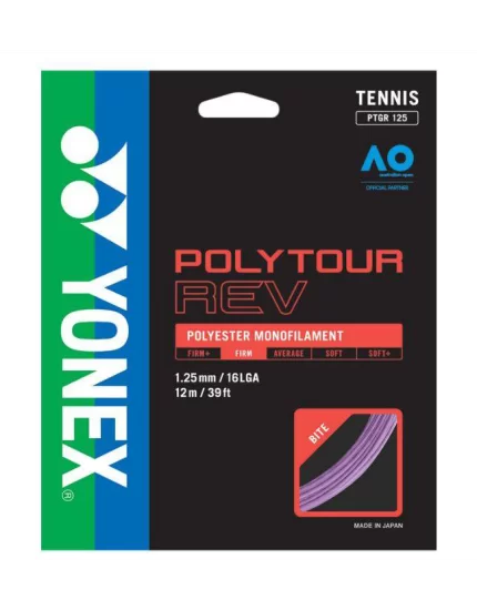 Yonex Poly Tour REV Purple - naciąg tenisowy