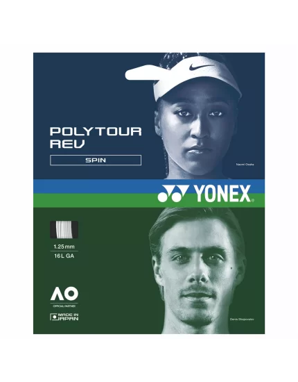 Yonex Poly Tour REV White - naciąg tenisowy