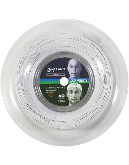 Yonex Poly Tour REV White 200m - naciąg tenisowy