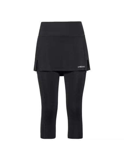 Head Club 3/4 Tights Skort W Black - spódniczka tenisowa