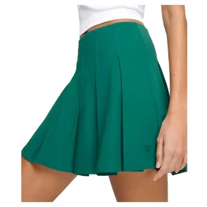 Wilson W Classic Pleated Skirt Field Green - spódniczka tenisowa