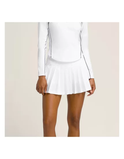 Wilson W Midtown Tennis Skirt Bright White - spódniczka tenisowa