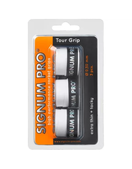 Signum Pro Tour Grip Białe (3 szt.) - owijki wierzchnie