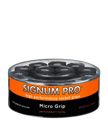 Signum Pro Micro Grip Czarne (30 szt.) - owijki tenisowe
