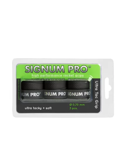 Signum Pro Ultra Tac Grip Czarne (3 szt.) - owijki wierzchnie