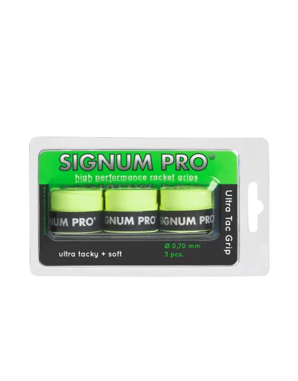 Signum Pro Ultra Tac Grip Żółte (3 szt.) - owijki wierzchnie