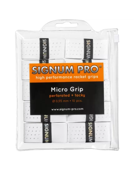 Signum Pro Micro Grip Białe (10 szt.) - owijki tenisowe