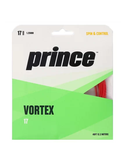 Prince Vortex Red - naciąg tenisowy