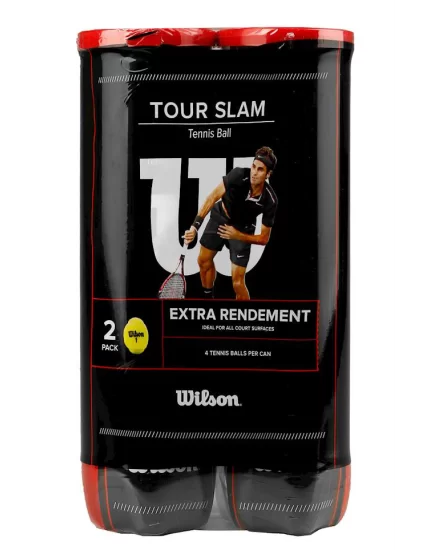 Wilson Tour Slam (4 szt.) Dwupak - piłki tenisowe