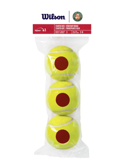 Wilson Roland Garros Red Stage 3 (3 szt.) - piłki tenisowe