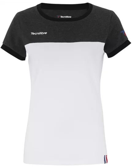 Tecnifibre Girl F1 Stretch Heather Black - koszulka tenisowa