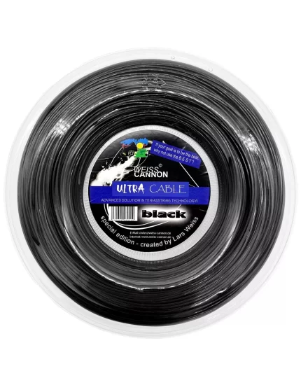 Weiss Cannon Ultra Cable Black 200m - naciąg tenisowy