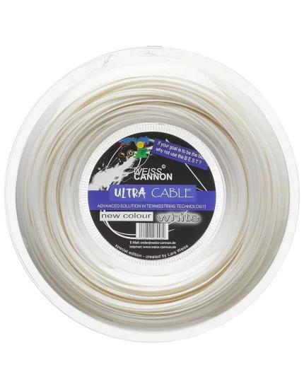 Weiss Cannon Ultra Cable White 200m - naciąg tenisowy