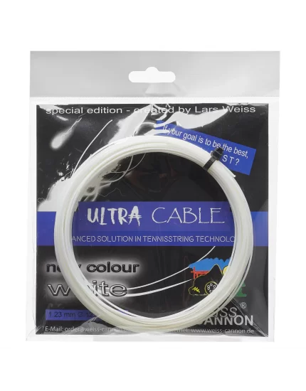 Weiss Cannon Ultra Cable White - naciąg tenisowy