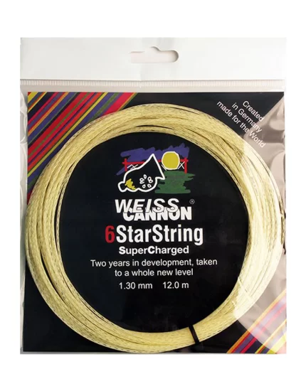  Weiss Cannon 6 Star Naturalny - naciąg tenisowy