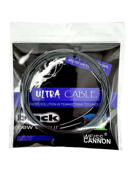 Weiss Cannon Ultra Cable Black - naciąg tenisowy