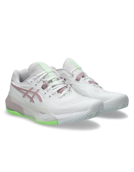 Asics Gel-Resolution X Clay White Morganite - buty tenisowe
