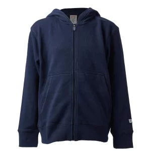 Wilson Youth Team Zip Hoodie Navy - juniorska bluza z kapturem.