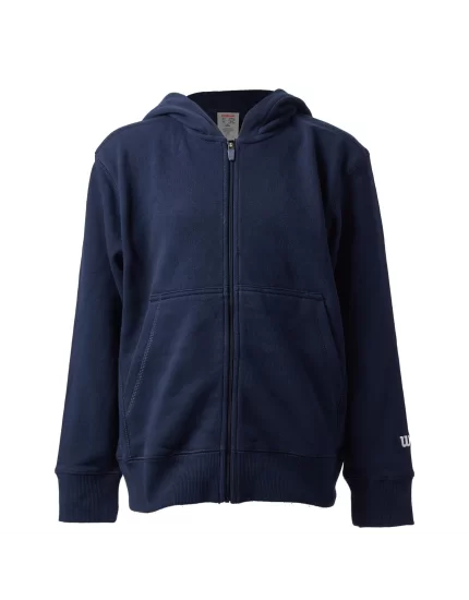 Wilson Youth Team Zip Hoodie Navy - juniorska bluza z kapturem.