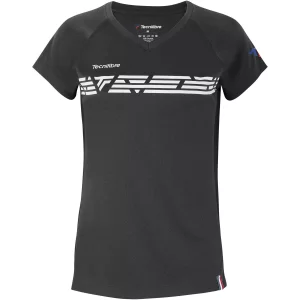 Tecnifibre Lady F2 Airmesh Czarna - damska koszulka tenisowa