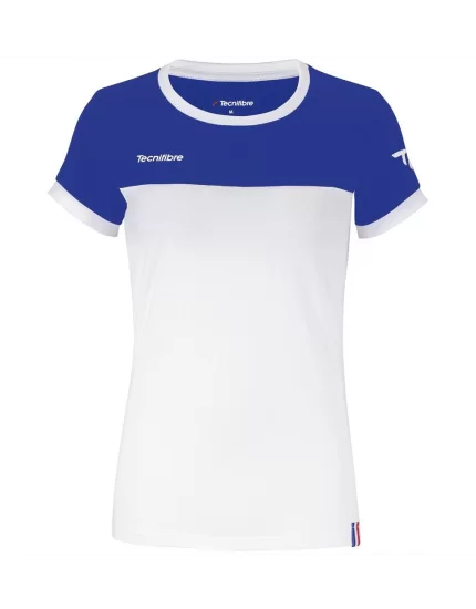 Tecnifibre Lady F1 Stretch Royal Blue - koszulka tenisowa