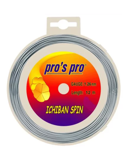 Pro's Pro Ichiban Spin Szary - naciąg tenisowy