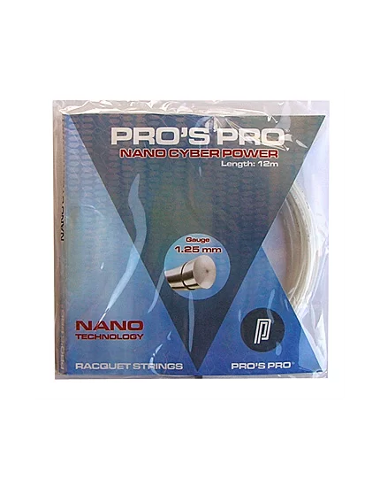 Pro's Pro Nano Cyber Power Biały - naciąg tenisowy