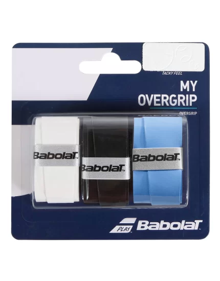 Babolat My Overgrip Black Blue White (3 szt.) - owijki wierzchnie