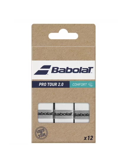 Babolat Pro Tour 2.0 Białe (12 szt.) - owijki tenisowe