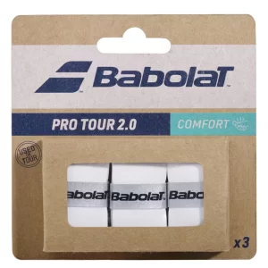 Babolat Pro Tour 2.0 Białe (3 szt.) - owijki tenisowe