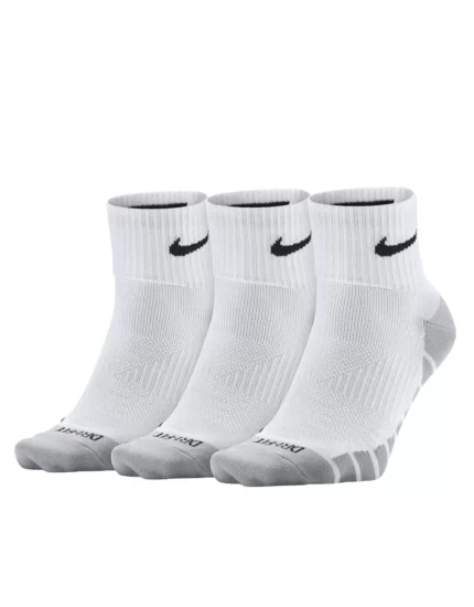 Nike Training Dry Lightweight Quarter (3 pary) White - skarpety tenisowe