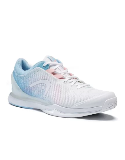 Head Sprint PRO 3.0 White Light Blue - damskie buty tenisowe