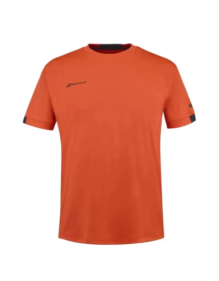 Babolat Play Crew Neck Tee Boy Czerwona 2024 - koszulka tenisowa