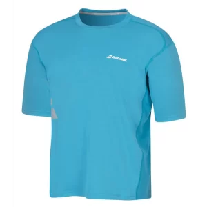 Babolat T-Shirt Flag Core Boy Petrol - koszulka tenisowa chłopięca