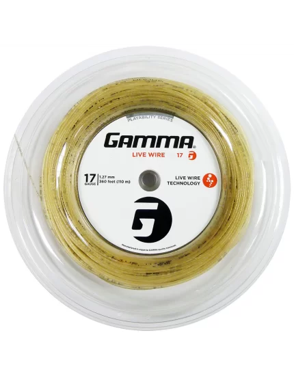 Gamma Live Wire Natural 110m - naciąg tenisowy