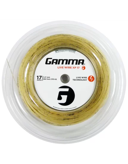 Gamma Live Wire XP Natural 110m - naciąg tenisowy