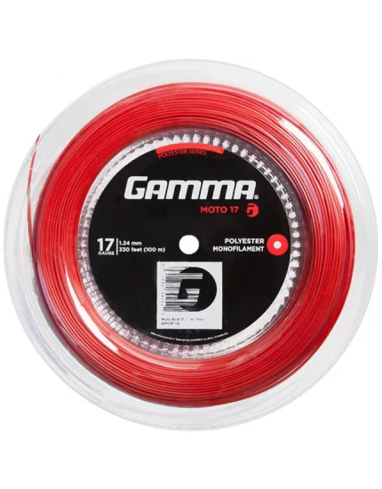 Gamma Moto 5 Years Limited Edition Czerwony 100m - naciąg tenisowy