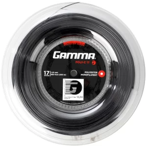 Gamma Poly-Z Czarny 200m - naciąg tenisowy