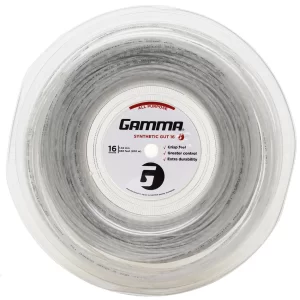 Gamma Synthetic Gut White W / Wearguard 200m - naciąg tenisowy