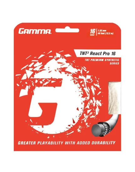 Gamma TNT2 React Pro - naciąg tenisowy