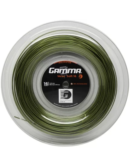 Gamma Verve Soft Zielony Czarny 110m - naciąg tenisowy