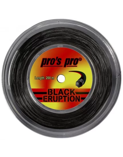 Pro's Pro Eruption Czarny 200m - naciąg tenisowy