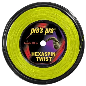 Pro's Pro Hexaspin Twist Lime 200m - naciąg tenisowy
