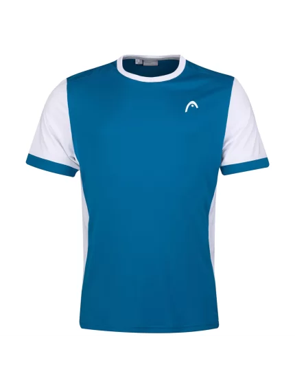 Head DAVIES T-Shirt B Niebiesko Biała - koszulka tenisowa