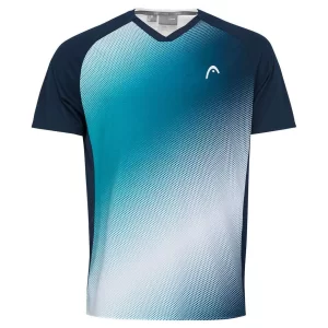 Head TOPSPIN T-shirt Boy Print Perf Petrol - chłopięca koszulka tenisowa